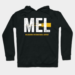 MEL Airport Code Melbourne International Airport Hoodie